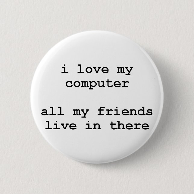 Liebe I mein Computer Button (Vorderseite)