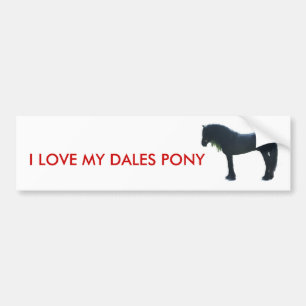 Liebe I mein Dales-Ponyaufkleber Autoaufkleber