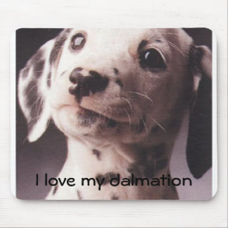 Liebe I mein dalmation Mousepad