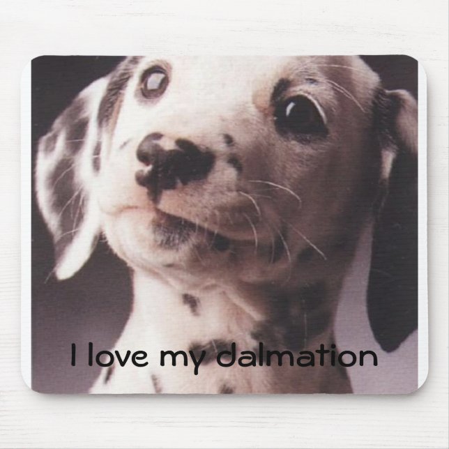 Liebe I mein dalmation Mousepad (Vorne)