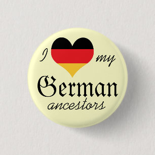 Liebe I mein deutscher Vorfahren Knopf Button