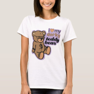 Liebe I mein dorky Teddybär T-Shirt