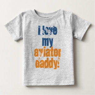Liebe I mein Flieger-Vati Baby T-shirt