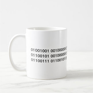 Liebe I mein Geek! im binären Code Kaffeetasse