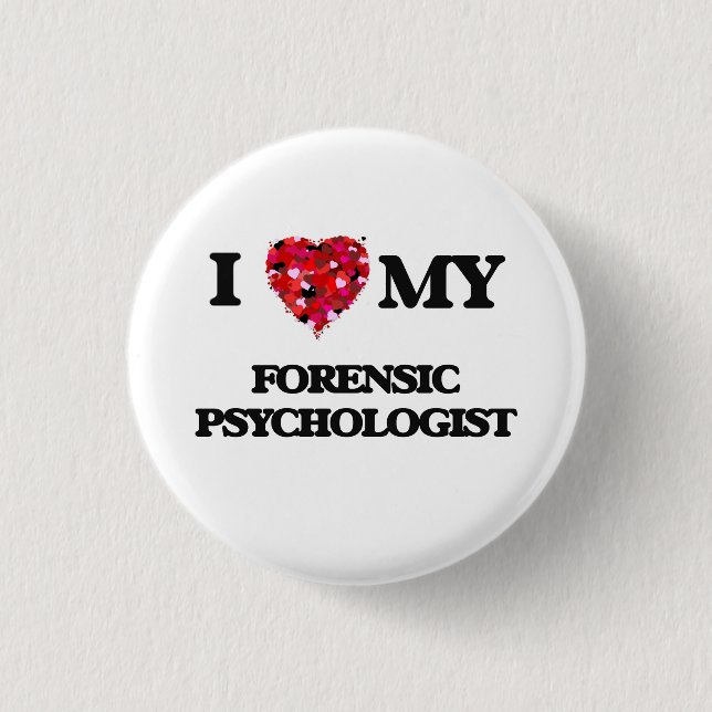 Liebe I mein gerichtlicher Psychologe Button (Vorderseite)
