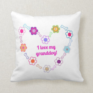 Liebe I mein granddog Throwkissen Kissen
