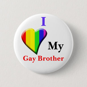 Liebe I mein homosexueller Bruder Button