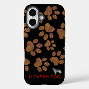 Liebe I mein Hund iPhone 16 Hülle