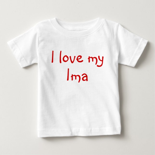 Liebe I mein Ima Baby T-shirt (Vorderseite)