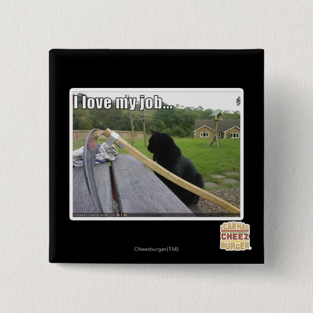 Liebe I mein Job Button (Vorderseite)