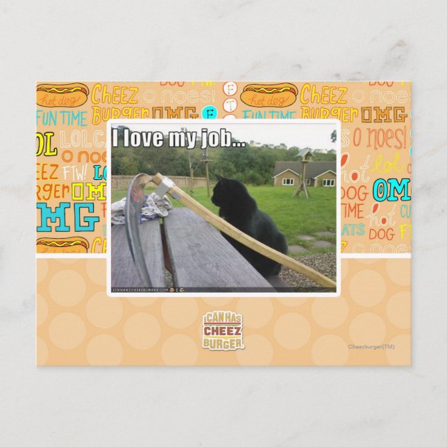 Liebe I mein Job Postkarte (Vorderseite)