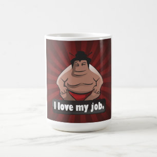 Liebe I mein Job Sumo Tasse
