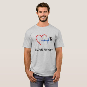 Liebe I mein Katzen-Shirt T-Shirt