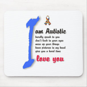 Liebe I mein Kind mit Autismus - einzigartiges Mousepad