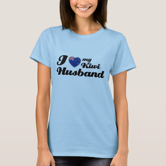 Liebe I mein Kiwi-Ehemann T-Shirt (Vorderseite)