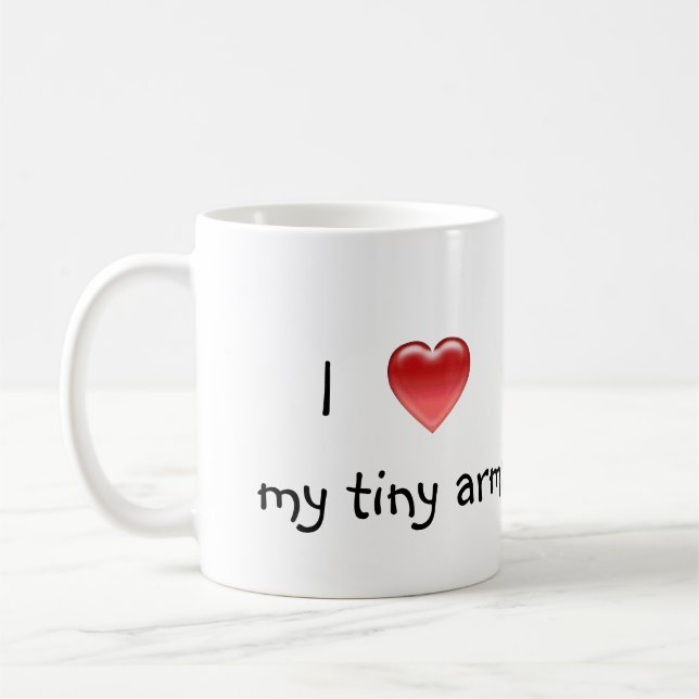 Liebe I mein kleines arms/T-REX Kaffeetasse (Links)