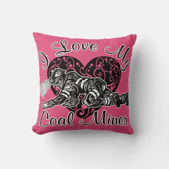 Liebe I mein Kohlenbergmann Kissen (Vorderseite)
