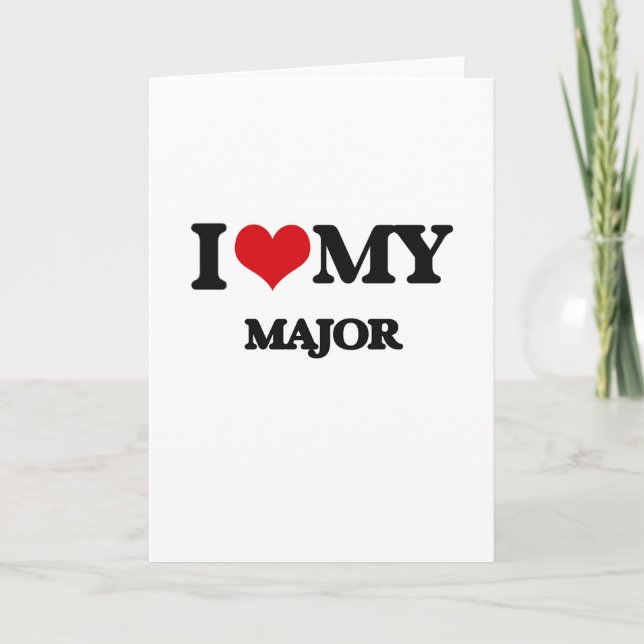 Liebe I mein Major Karte (Vorderseite)