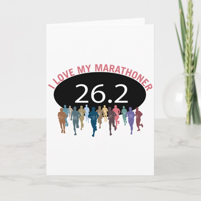 Liebe I mein Marathoner Karte (Vorderseite)