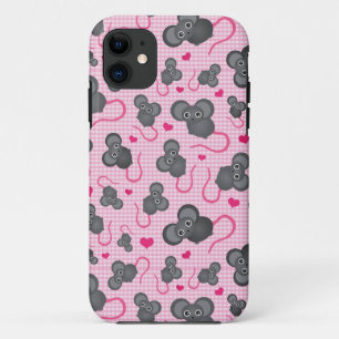 Liebe I mein Mäusemuster im Rosa Case-Mate iPhone Hülle