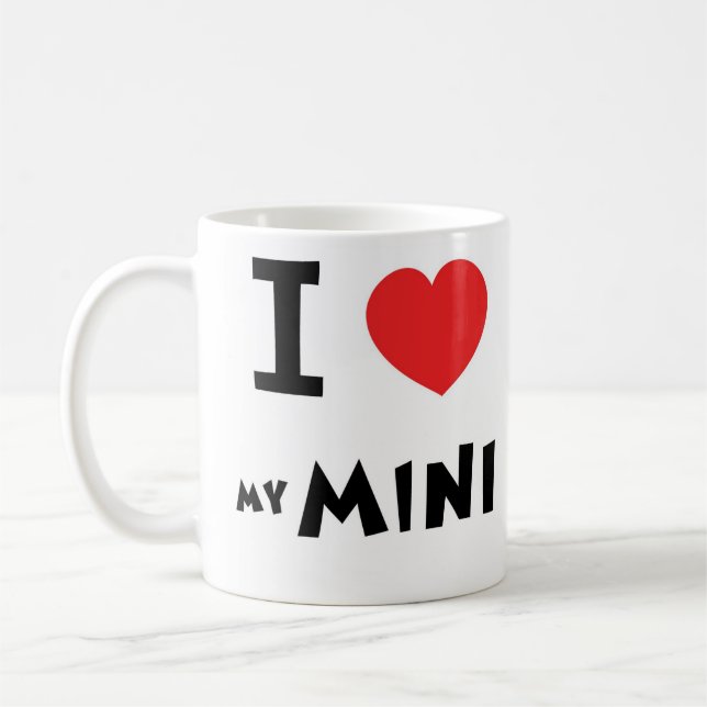Liebe I mein Mini Kaffeetasse (Links)