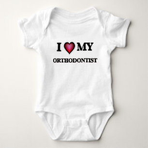 Liebe I mein Orthodontist Baby Strampler