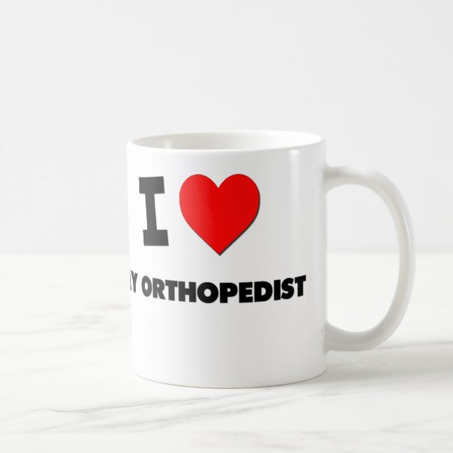 Liebe I mein Orthopäde Kaffeetasse (Rechts)