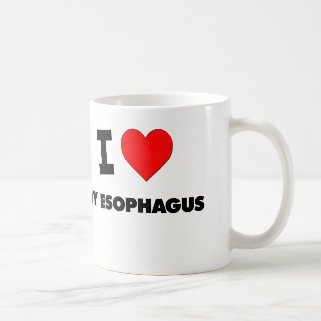 Liebe I mein Ösophagus Tasse (Rechts)