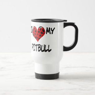 Liebe I mein Pitbull Reisebecher