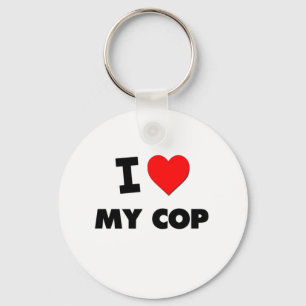 Liebe I mein Polizist Schlüsselanhänger