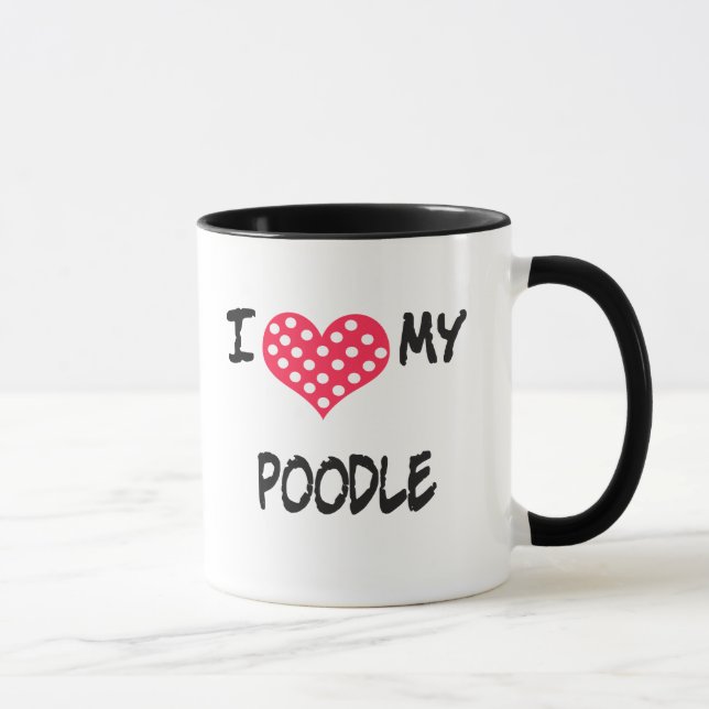 Liebe I mein Pudel Tasse (Rechts)