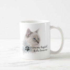 Liebe I mein ragdoll Kaffeetasse