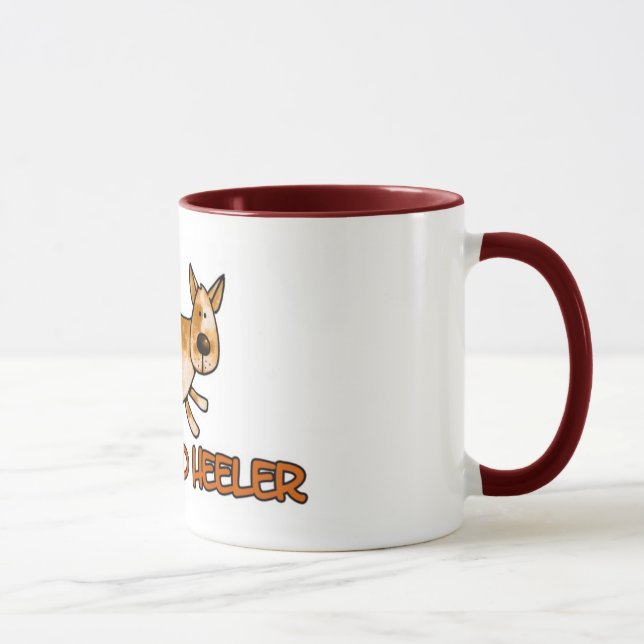 Liebe I mein rotes heeler Tasse (Rechts)