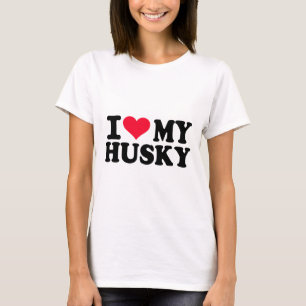 Liebe I mein Schlittenhund T-Shirt