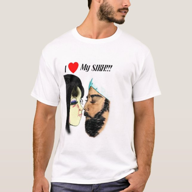 Liebe I mein Sikh T-Shirt (Vorderseite)