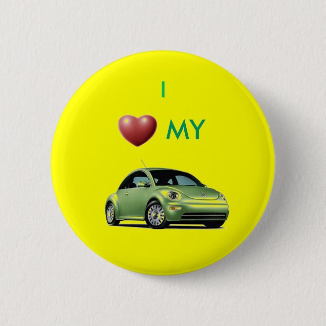 Liebe I mein slugbug Button (Vorderseite)