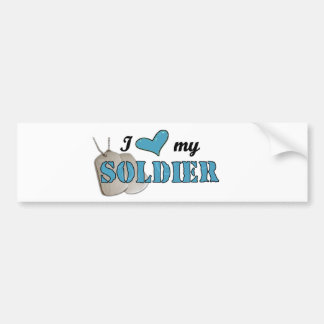 Liebe I mein Soldat Autoaufkleber