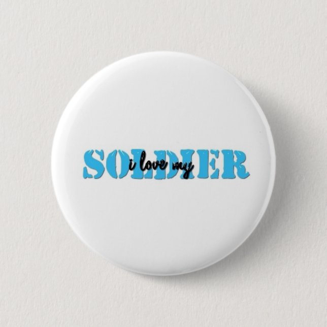 Liebe I mein solider Button (Vorderseite)