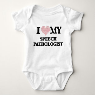 Liebe I mein Sprache-Pathologe (Herz gemacht vom Baby Strampler