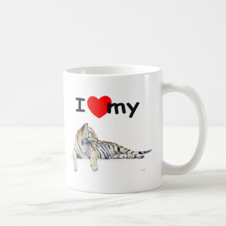 Liebe I mein Tiger (für Licht) Kaffeetasse