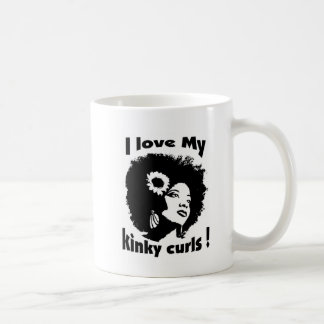 Liebe I mein verworrenes gelocktes Haar Tasse