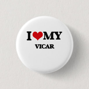 Liebe I mein Vicar Button