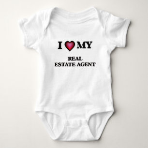 Liebe I mein wirklicher Anwesen-Agent Baby Strampler