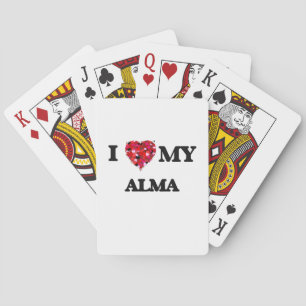 Liebe I meine Alma Spielkarten