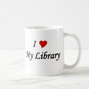Liebe I meine Bibliothek Tasse