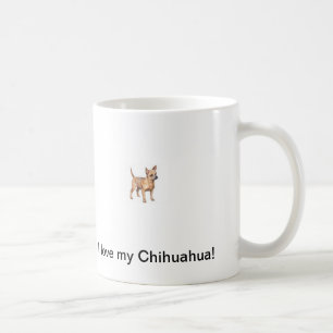 Liebe I meine Chihuahua-Tasse Kaffeetasse