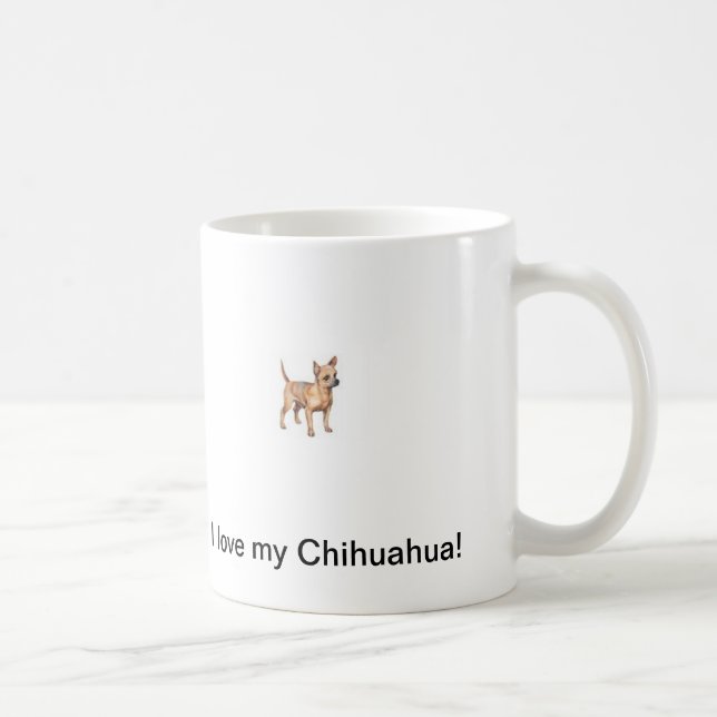 Liebe I meine Chihuahua-Tasse Kaffeetasse (Rechts)