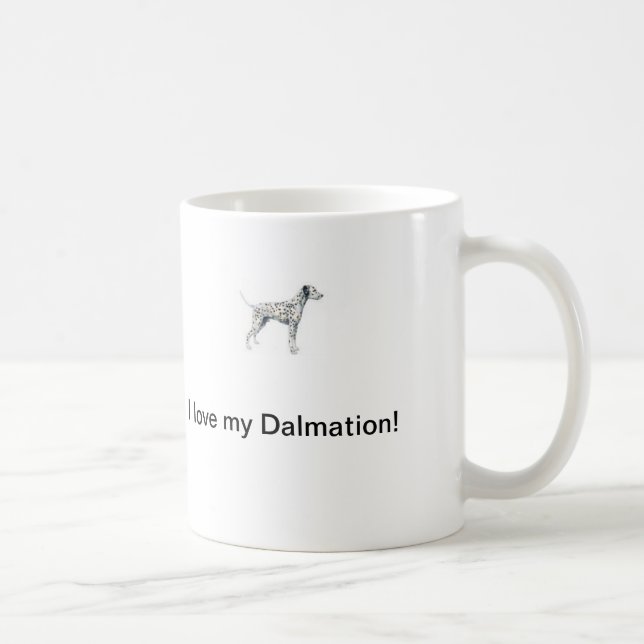 Liebe I meine Dalmation Tasse (Rechts)