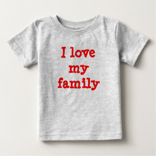 Liebe I meine Familie Baby T-shirt