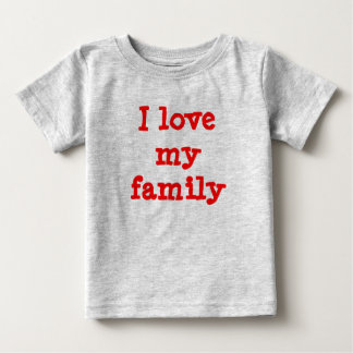 Liebe I meine Familie Baby T-shirt